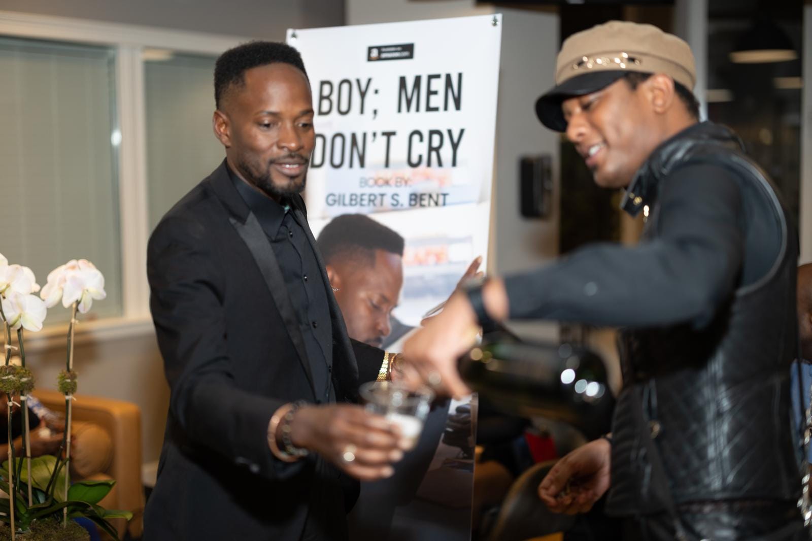 Gilbert S. Bent at a reading event